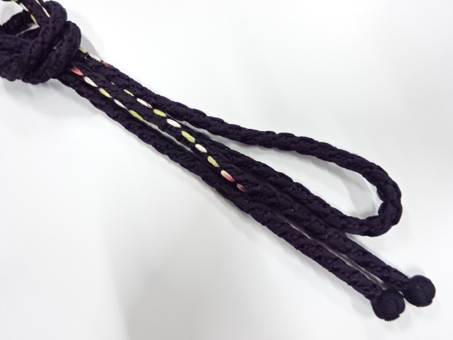 正絹　撚り房　手組帯締め